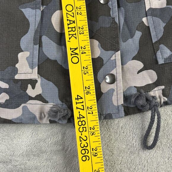 Banana Republic Jacket Womens Small Blue Gray Camo Ripstop Military S/124084-00 - Picture 12 of 15